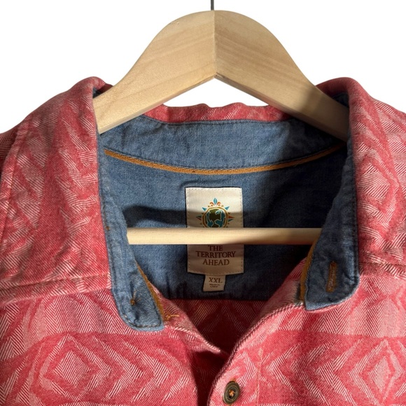 The Territory Ahead Men's Button Up Casual Shirt Aztec Southwest Tribal Size XXL - Picture 4 of 4